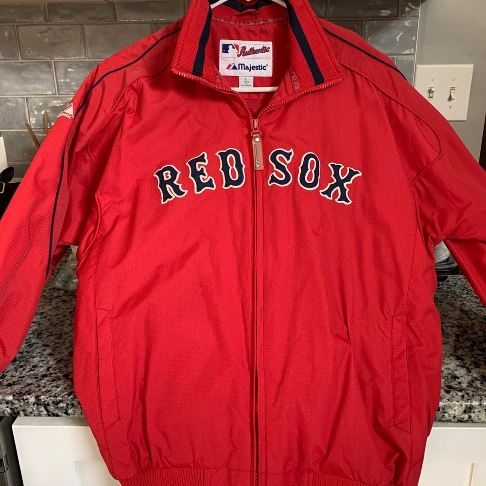 Authentic Majestic Boston Red Sox jacket.